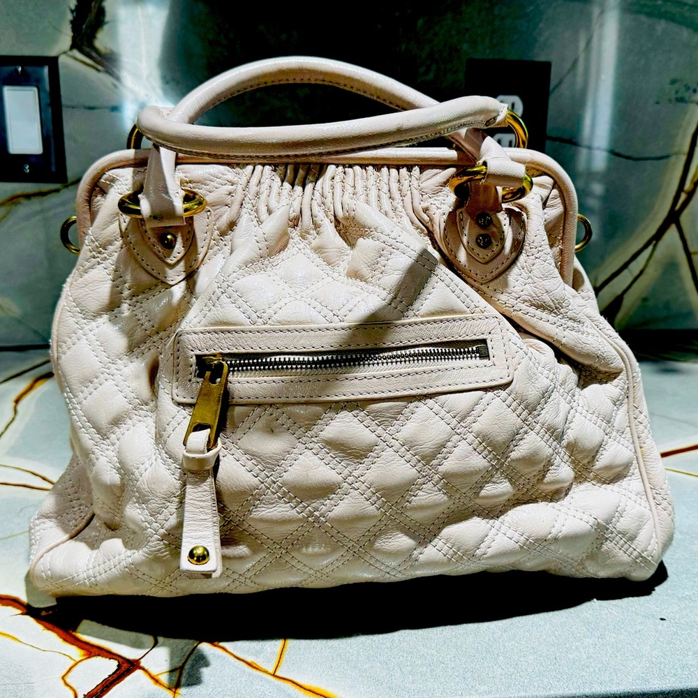 Marc Jacobs Stam leather satchel. Vintage. Pastel pink.